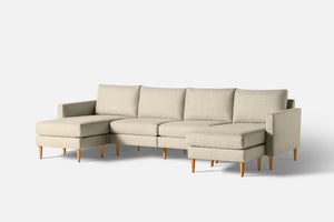 4-Seat Sofa with Double Chaise